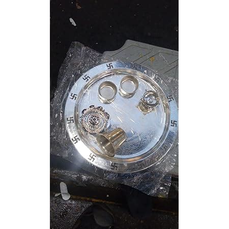 German Silver Pooja thali loti Diva vati Stand : Amazon.in: Home & Kitchen