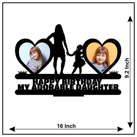 Happy Birthday My Adorable Daughter Stand Frame – Next Print