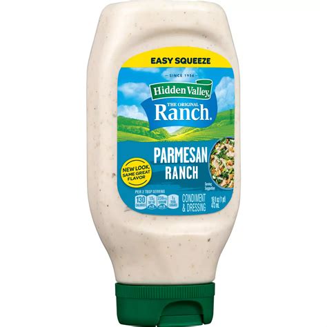 Hidden Valley Parmesan Ranch Condiment and Dressing, Easy Squeeze ...