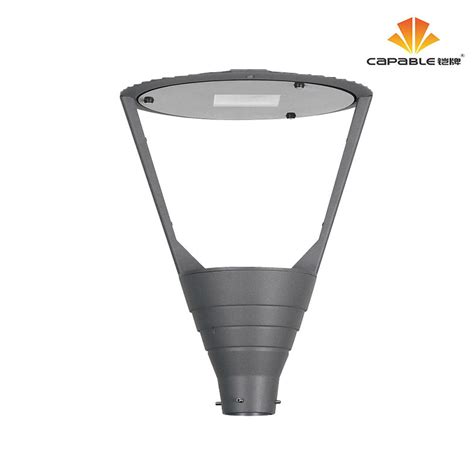 JHTY-9031 Modern Pyramid LED Garden Post Light with Tempered Glass Cover