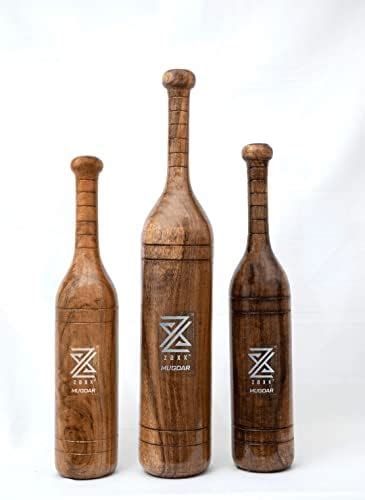 Buy zaxx 5kg Wooden Indian Mugdar, Clubs, Meel, Clubbell, Karla Kattai ...