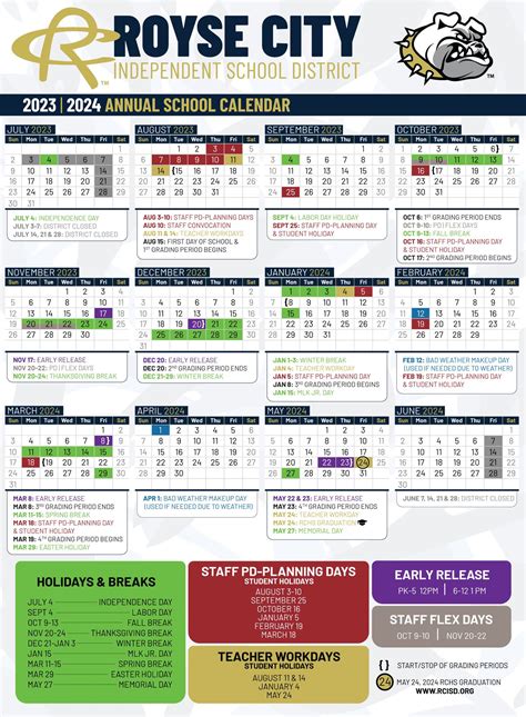 Royse City ISD - 🚨 Calendar drop! The RCISD School Board...