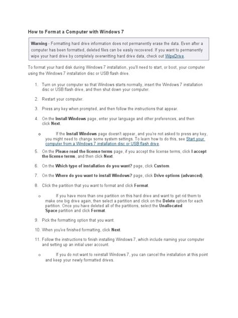 How to Format Windows 7 Computer 的图像结果