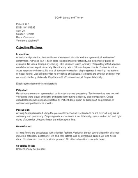 Image result for Musculoskeletal Soap Note Example