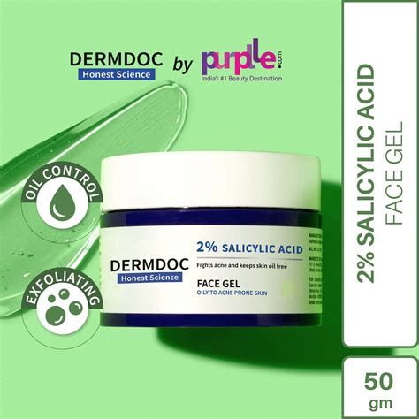 DermDoc 2% Salicylic Acid Anti Acne Face Gel ( 50 g) | salicylic acid ...