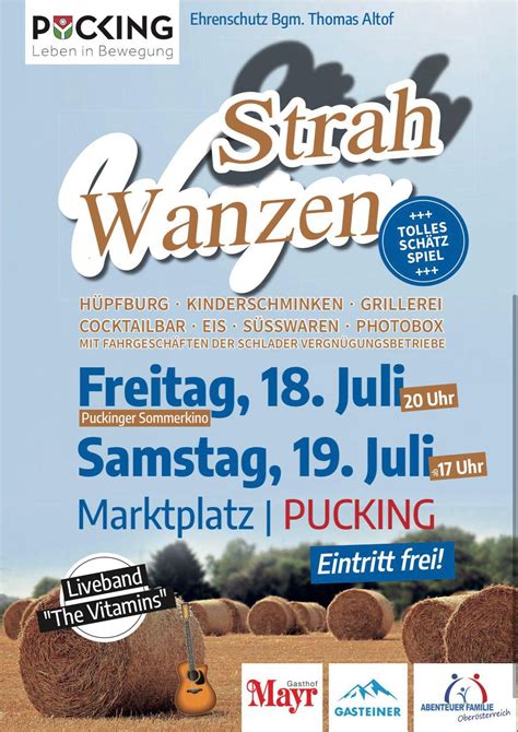 "Strahwanzen" - Marktfest, Puckinger Straße 5, 4055 Pucking, Austria ...