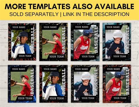 Baseball Card Editable Template 的图像结果
