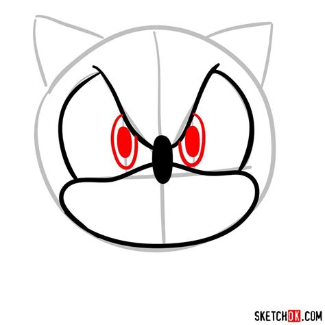 Image result for Sonic Head Drawing Tutorial