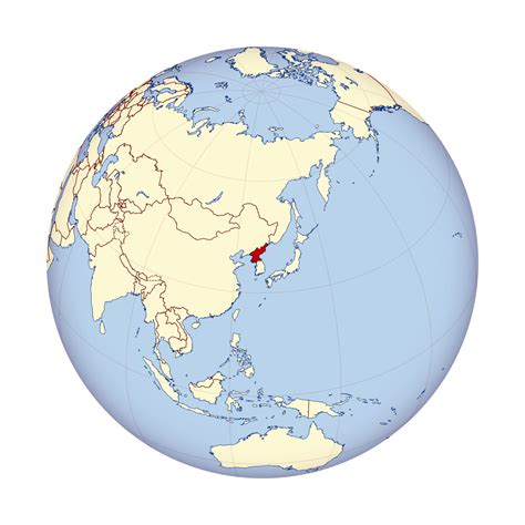 Detailed location map of North Korea in Asia | North Korea | Asia ...