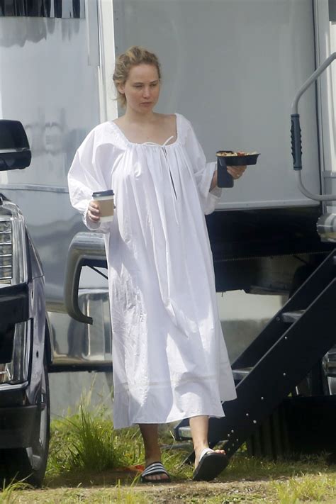 JENNIFER LAWRENCE on the Set of Red, White and Water in New Orleans 06 ...