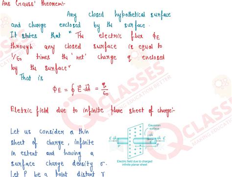 Class 12 ISC Physics Chapter Gauss Theorem