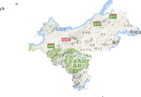 甘井子区高清电子地图