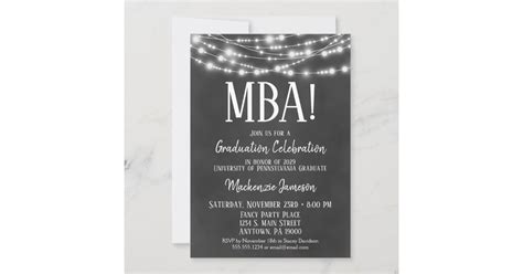 MBA Graduation Invitations 的图像结果