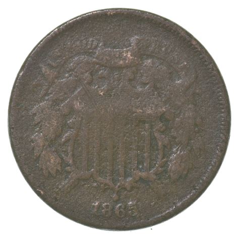 TWO CENT - 1865 US TWO 2 Cent Piece - First Coin with In God We Trust ...