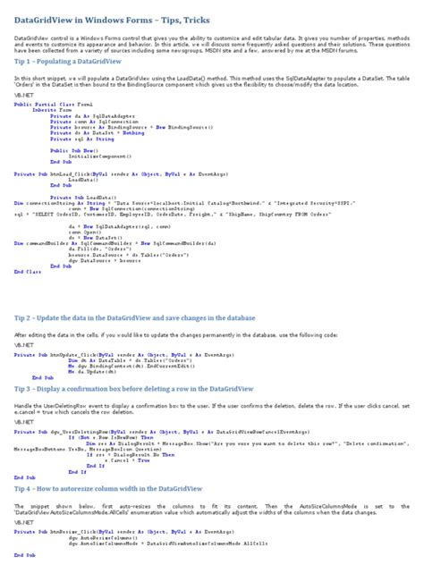 Image result for Windows Forms DataGridView
