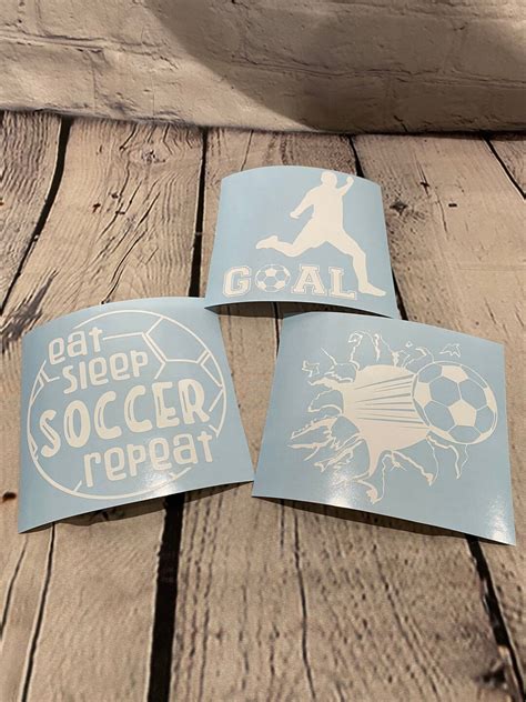 Soccer Decal / Goalie / Goal/ Car Decal / Flower Decal / Laptop Decal / Free Shipping - Etsy