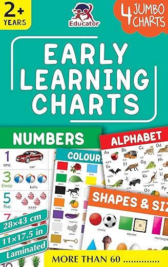 Buy Early Learning Charts - 4 Jumbo Charts for Kids Book Online at Low ...