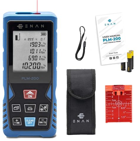Enan 200Ft Laser Distance Measure, 200 Feet - 60 Meters M/Ft/in ...