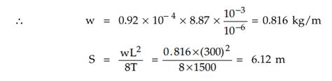 Calculation of Sag and Tension - supports at Equal Level - Supports at ...