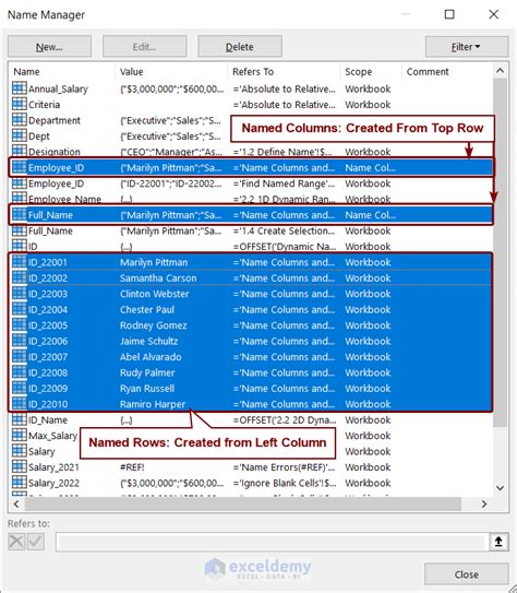 Image result for Use Named Range in Excel Script