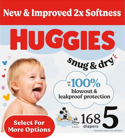 Amazon.com: Huggies Size 5 Diapers, Snug & Dry Baby Diapers, Size 5 (27 ...