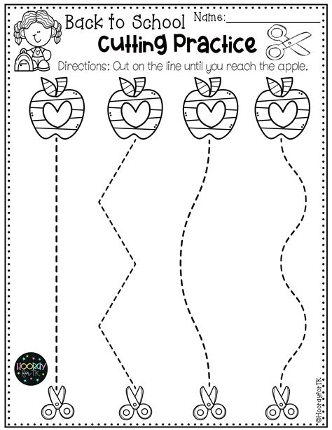 Preschool Back to School Worksheets | Cutting skills preschool ...