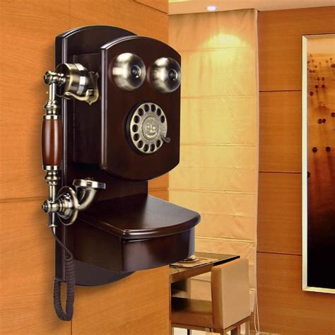 Amazon.com : EKSED Classic Rotary Dial Corded Telephone, Retro Wall ...