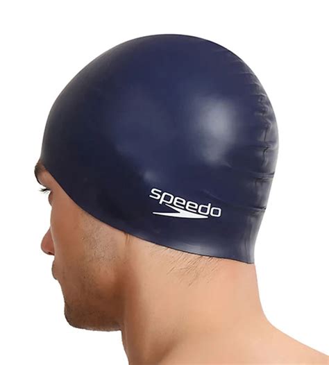 Speedo Unisex Plain Flat Silicone Swim Cap-asiansports.in