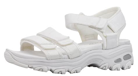 Skechers Women's D-Lites-Fresh Catch Sport Sandal White 10 - Walmart.com