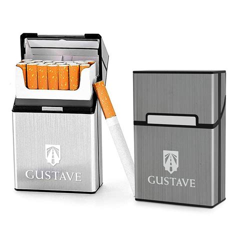 GUSTAVE® Cigarette Case King Size for Whole Package Cigarettes 20pcs ...