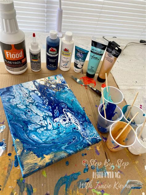 Image result for Acrylic Paint Pouring Tutorial