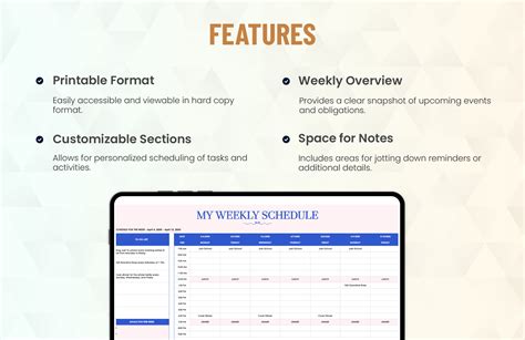 Image result for Excel Weekly Schedule Printable