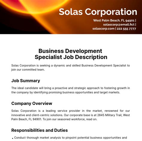 Business Development Job Description 的图像结果