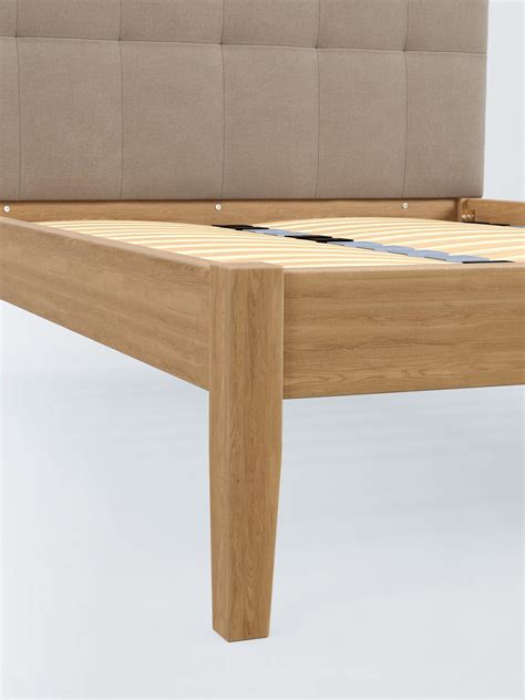 John Lewis Astrid Kitami Bed Frame, Double, Soft Touch Chenille Mole