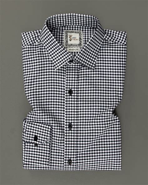 Black Gingham Check | Pure Cotton Shirts for Men - Shirt Theory ...