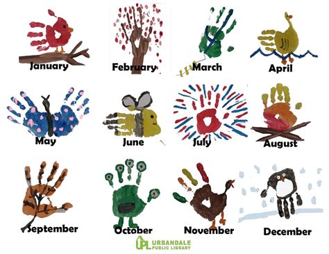 Diy Handprint Calendar