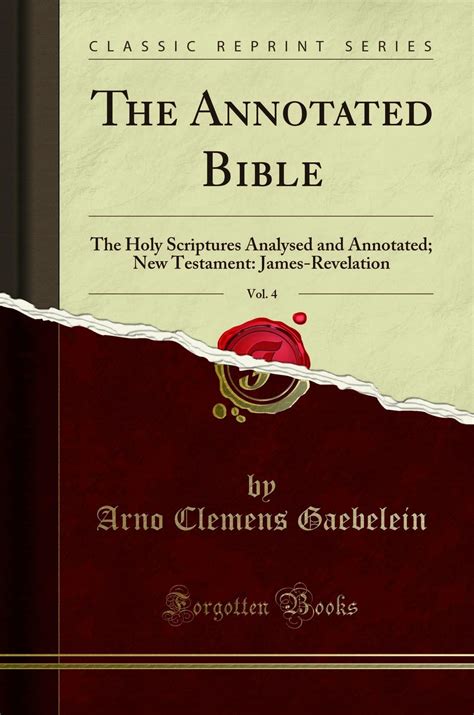 Buy The Annotated Bible, Vol. 4: The Holy Scriptures Analysed and ...
