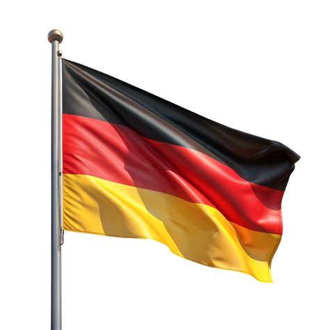 Waving German Flag on Transparent Background 48332531 PNG