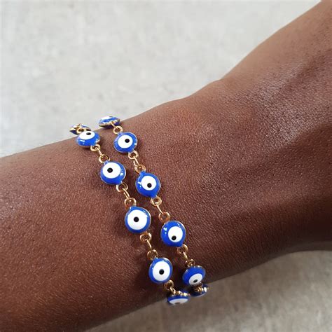 Stainless Steel Evil Eye Bracelet – Arthur & Livingston