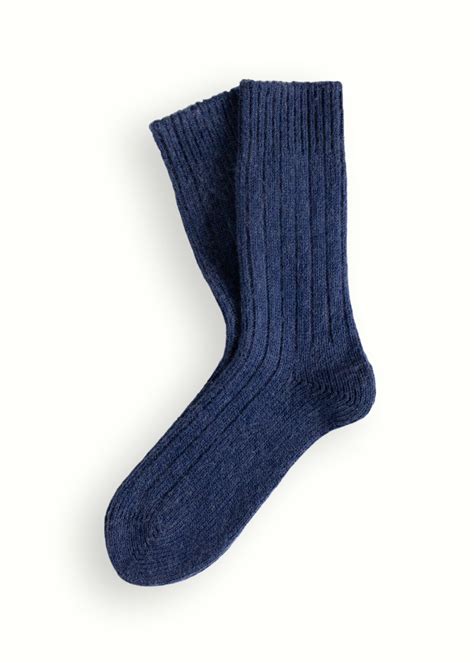 SOFT WOOL COLLECTION Dark Blue Socks - Thunders Love | Socks