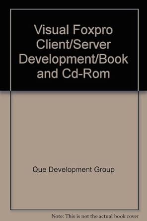 Buy Visual Foxpro Client/Server Development Book Online at Low Prices ...