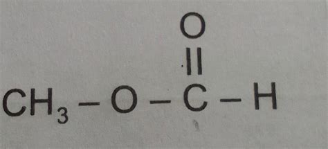 O=C CH3-O-C-H Name this compound - Brainly.in