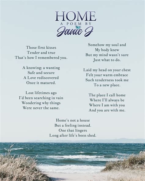 Inspirational Poems – "Home" by Janie J - Janie Jurkovich