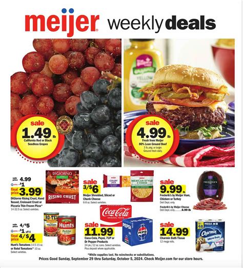 Meijer Weekly Ad and Deals Sept. 29 - Oct. 5, 2024 - The Krazy Coupon Lady