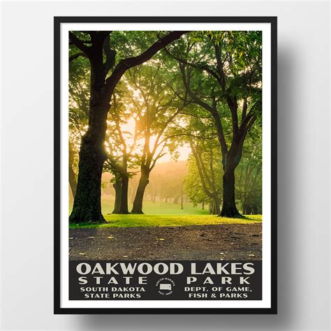 Oakwood Lakes State Park Poster-WPA (Path) – Just Go Travel Studios