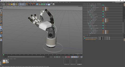 3D model Mechanical Arm Rigged for Cinema 4D | 3D Molier International