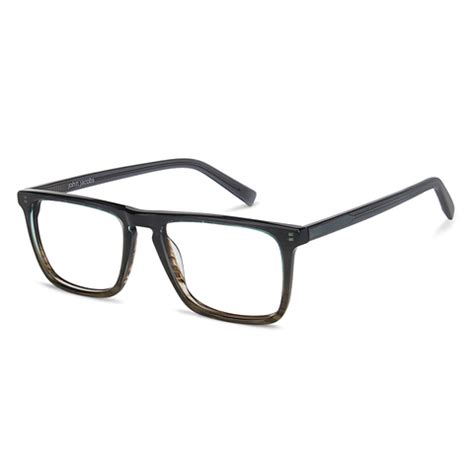 Grey Brown Full Rim Square John Jacobs Rich Acetate JJ E10232-C6 ...