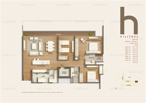 Stacked homes - Hilltops Singapore Condo Floor Plans, Images And ...