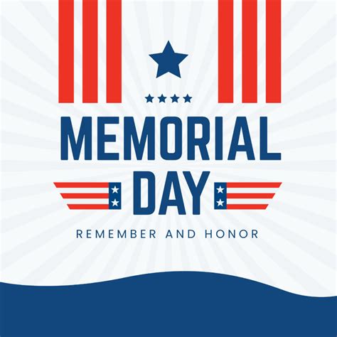 Free Memorial Day Banner Clipart Template to Edit Online