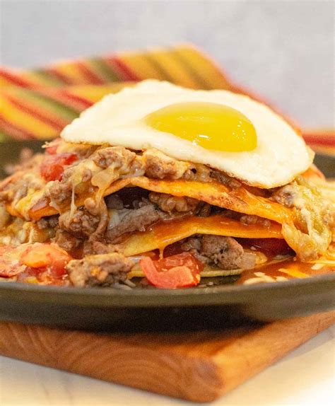 New Mexico Red Chile Cheese Stacked Enchiladas | Recipe | Stacked ...